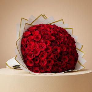 100 Premium Red Roses 100 وردة حمراء فاخرة